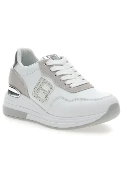 Sneakers Bianche con Dettagli Argentati Laura Biagiotti 8923