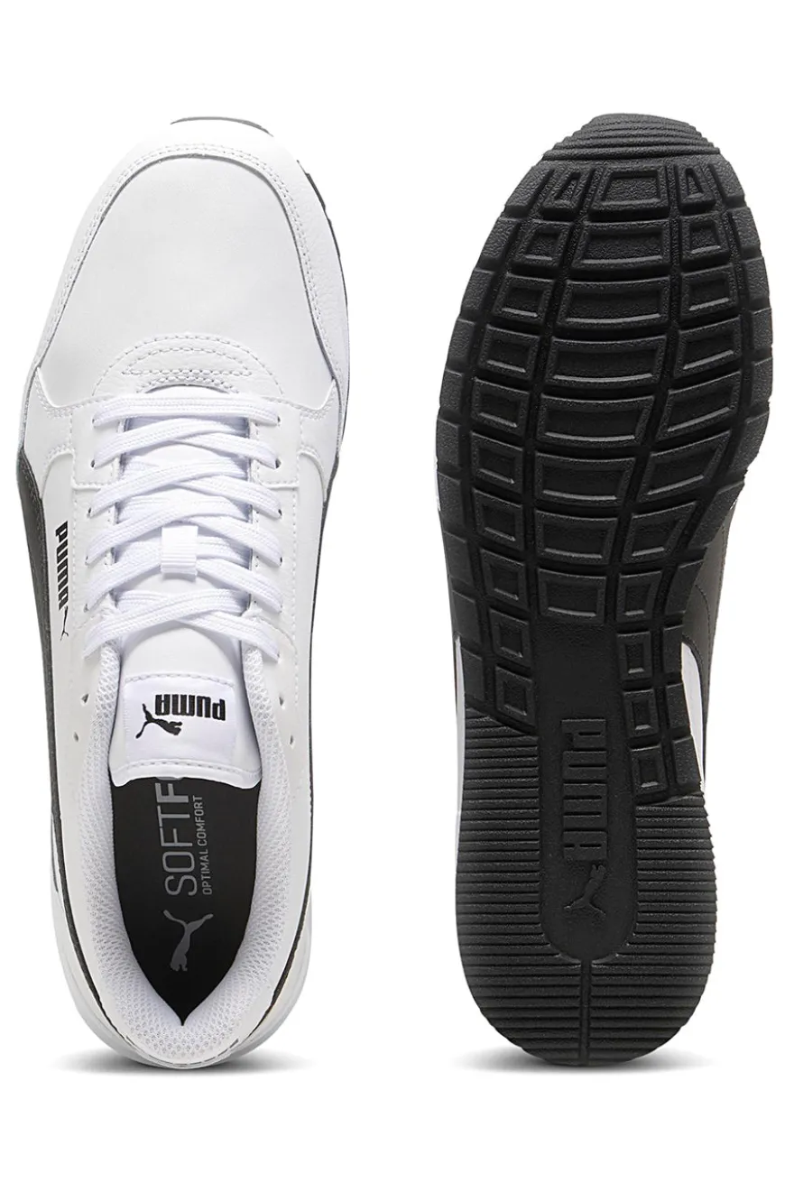Sneakers bianche con dettagli neri e soletta SoftFoam+ Puma ST Runner v4 L