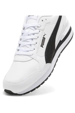 Sneakers bianche con dettagli neri e soletta SoftFoam+ Puma ST Runner v4 L