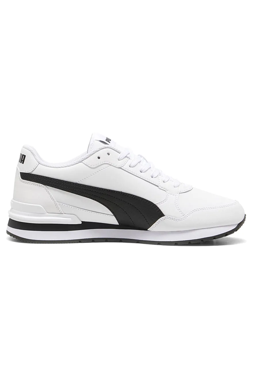 Sneakers bianche con dettagli neri e soletta SoftFoam+ Puma ST Runner v4 L