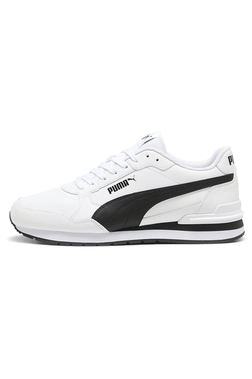 Sneakers bianche con dettagli neri e soletta SoftFoam+ Puma ST Runner v4 L
