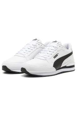 Sneakers bianche con dettagli neri e soletta SoftFoam+ Puma ST Runner v4 L