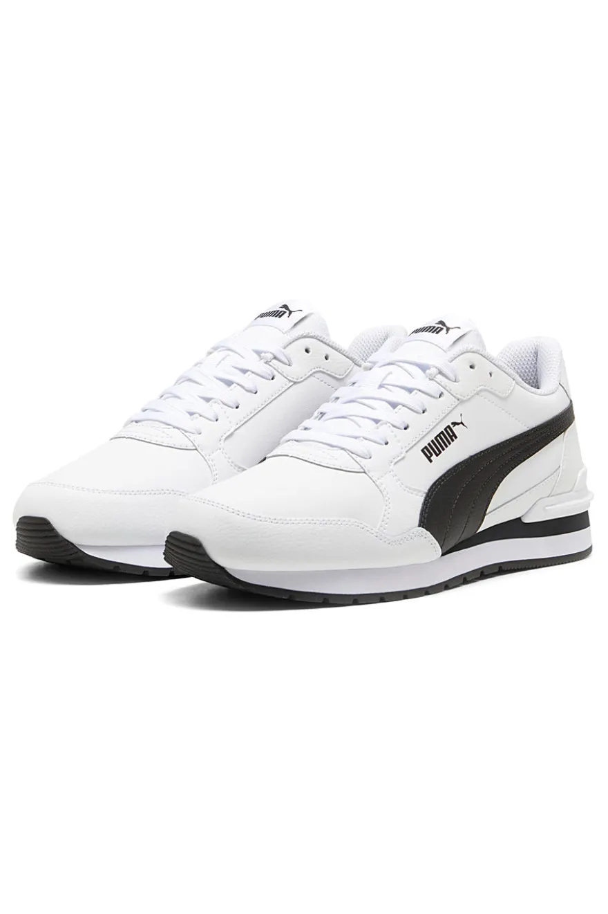 Sneakers bianche con dettagli neri e soletta SoftFoam+ Puma ST Runner v4 L