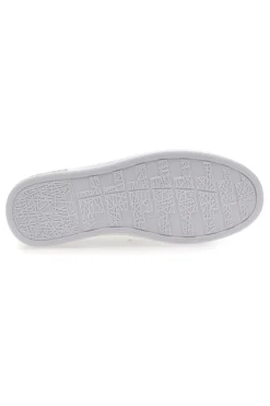 Sneakers Bianche Con Dettagli Argentati Prima Riga 460