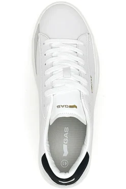 Sneakers bianche con dettaglio nero Gas Leonard LTX