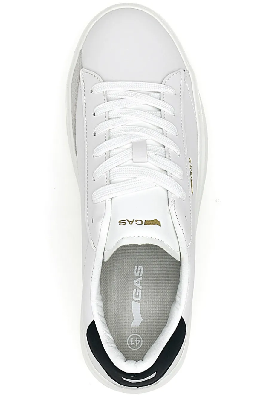 Sneakers bianche con dettaglio nero Gas Leonard LTX