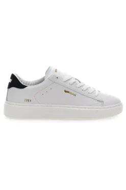 Sneakers bianche con dettaglio nero Gas Leonard LTX