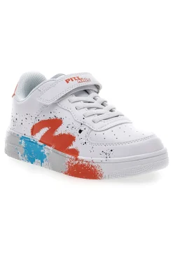 Sneakers Bianche con Dettagli Colorati PITT KIDS K191562