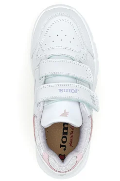 Sneakers bianche con doppio strappo Joma W School JR 2519