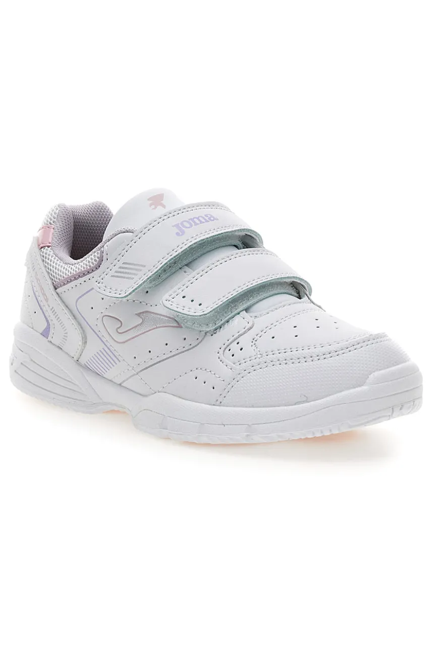 Sneakers bianche con doppio strappo Joma W School JR 2519