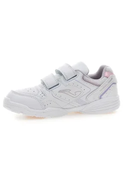 Sneakers bianche con doppio strappo Joma W School JR 2519