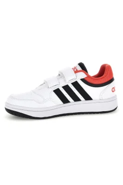 Sneakers bianche con doppio strappo Adidas Hoops 3 Cf c