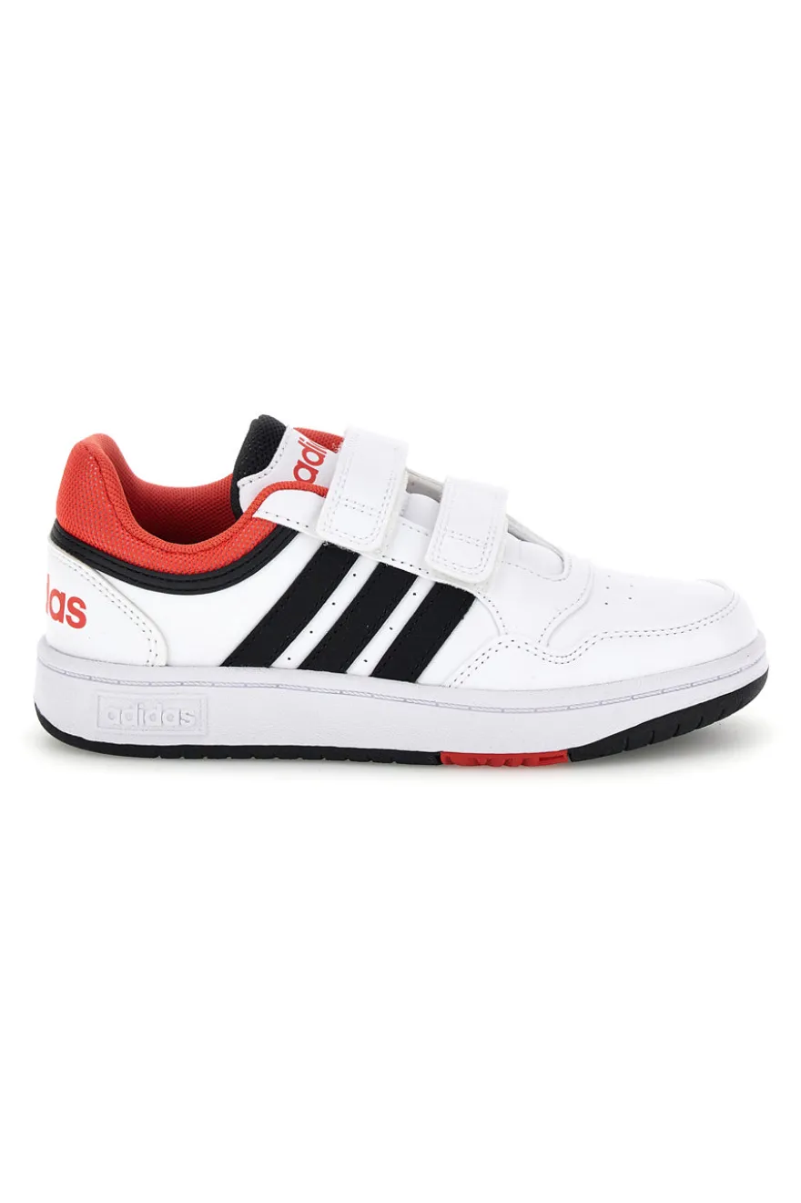 Sneakers bianche con doppio strappo Adidas Hoops 3 Cf c