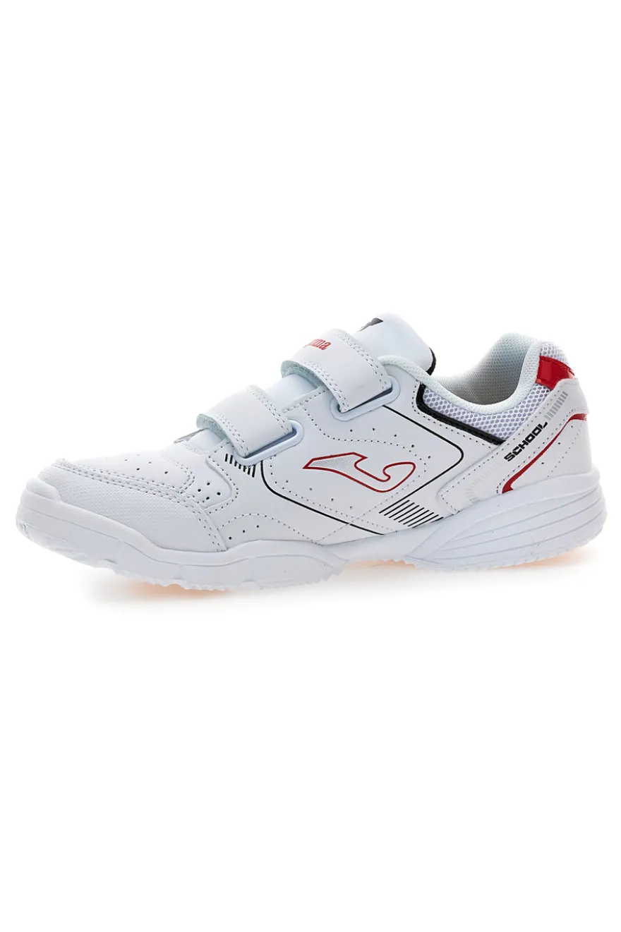 Sneakers bianche con doppio strappo Joma W.School JR 2506