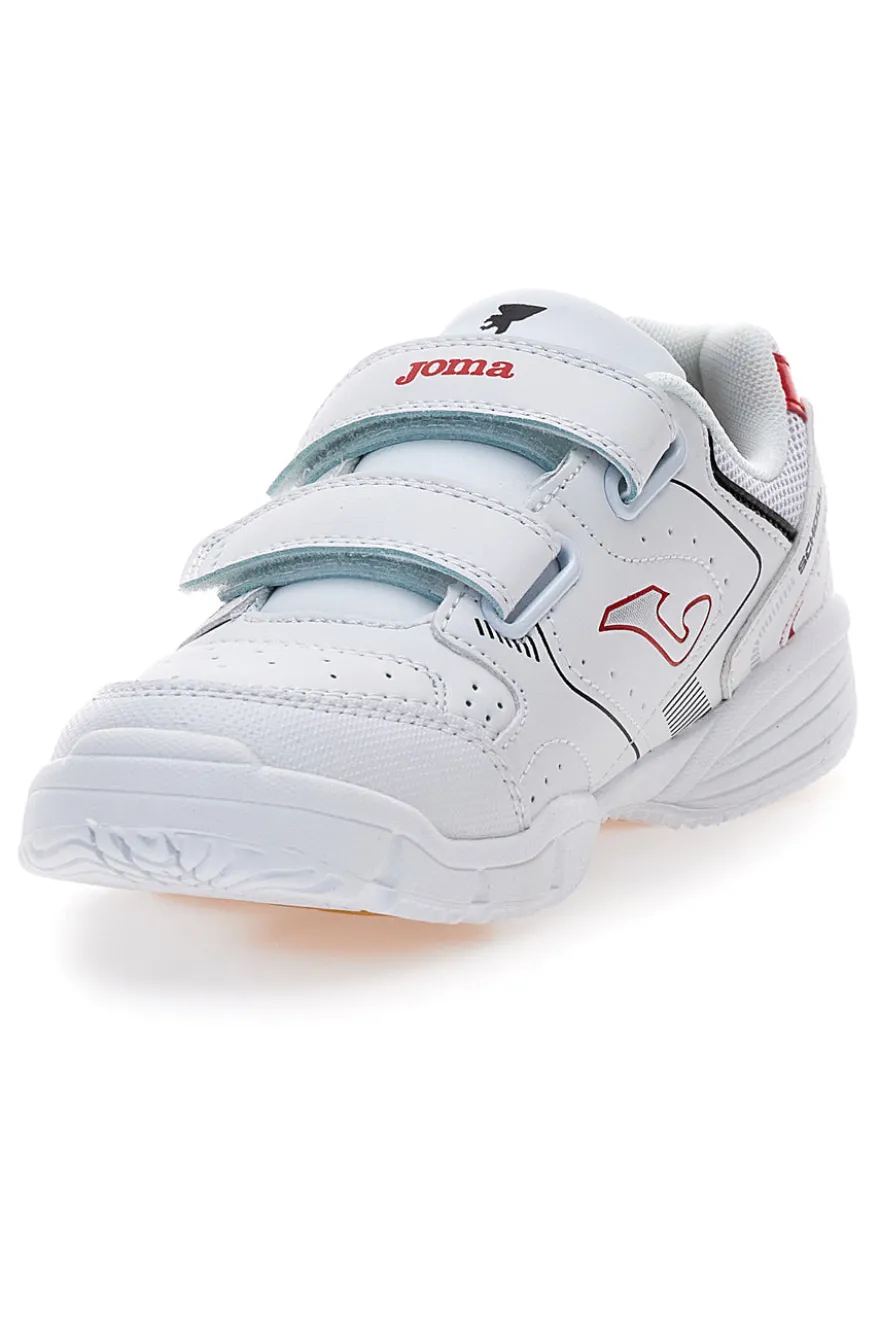 Sneakers bianche con doppio strappo Joma W.School JR 2506