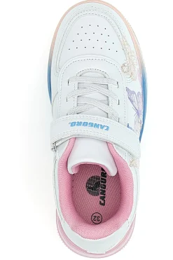 Sneakers bianche con farfalle e luci M-kids MG25123