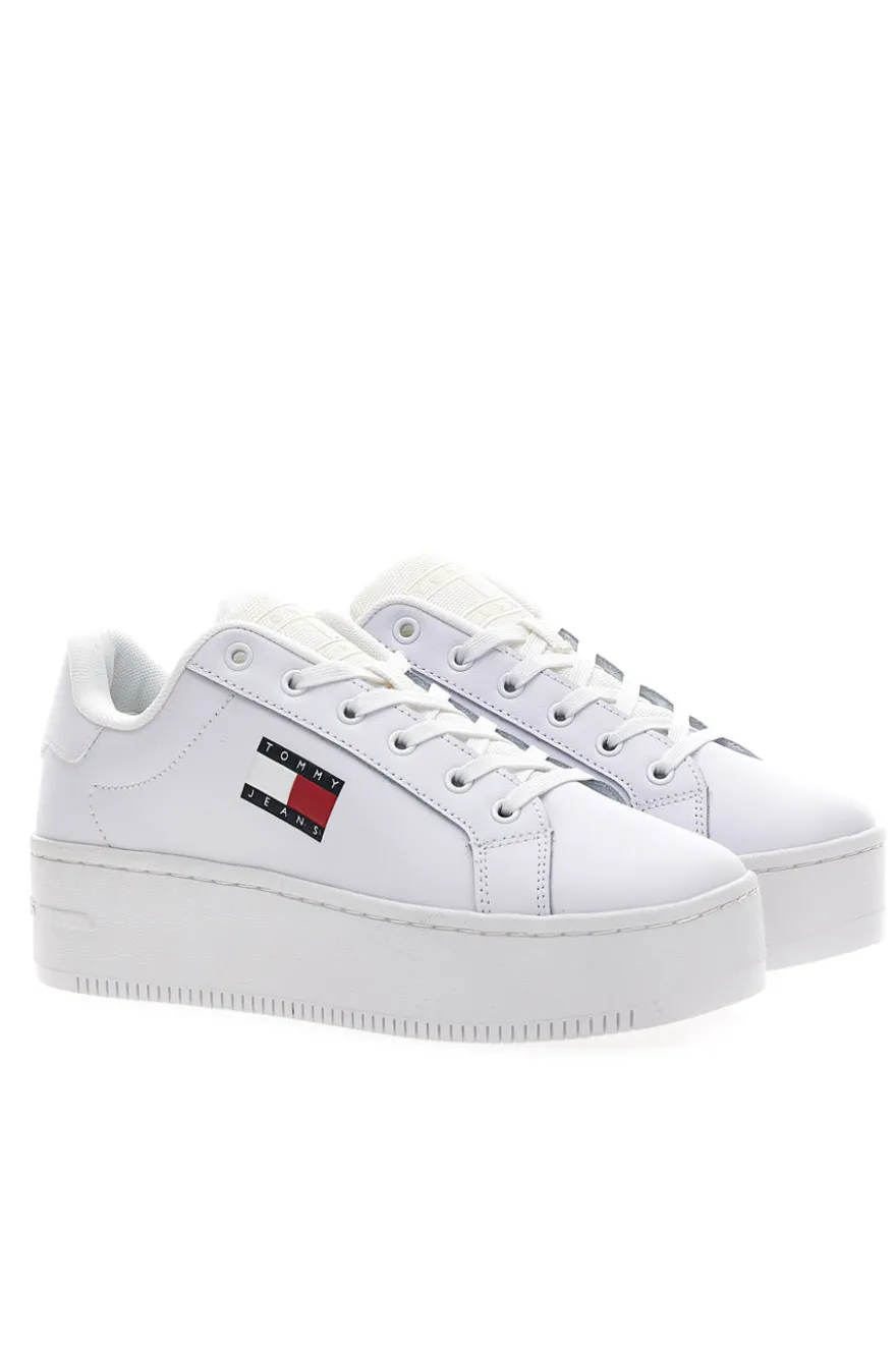 Sneakers Bianche Con Flatform TOMMY HILFIGER FLATFORM ESS