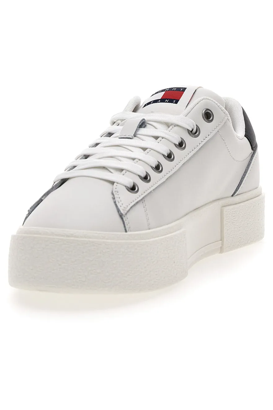 Sneakers Bianche Con Flatform TOMMY JEANS FOXING FLATFORM