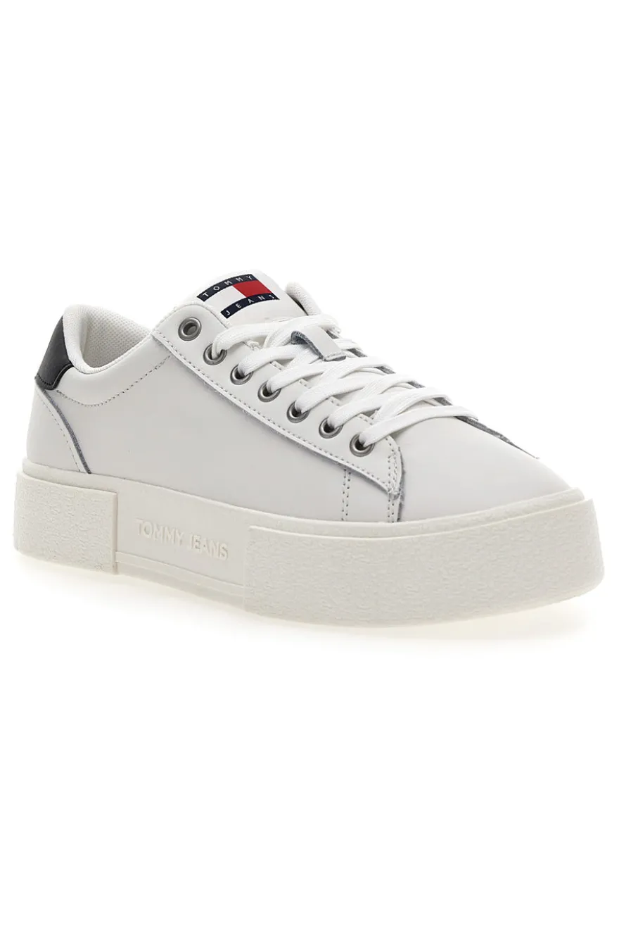 Sneakers Bianche Con Flatform TOMMY JEANS FOXING FLATFORM
