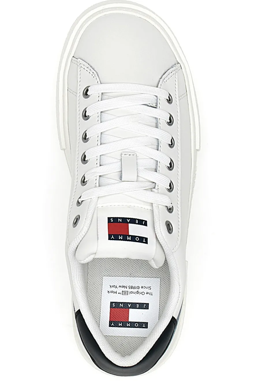 Sneakers Bianche Con Flatform TOMMY JEANS FOXING FLATFORM