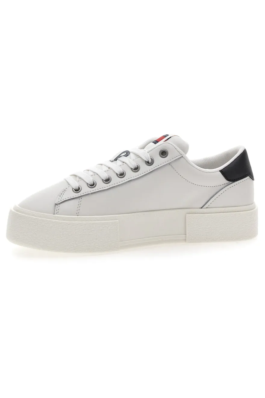 Sneakers Bianche Con Flatform TOMMY JEANS FOXING FLATFORM