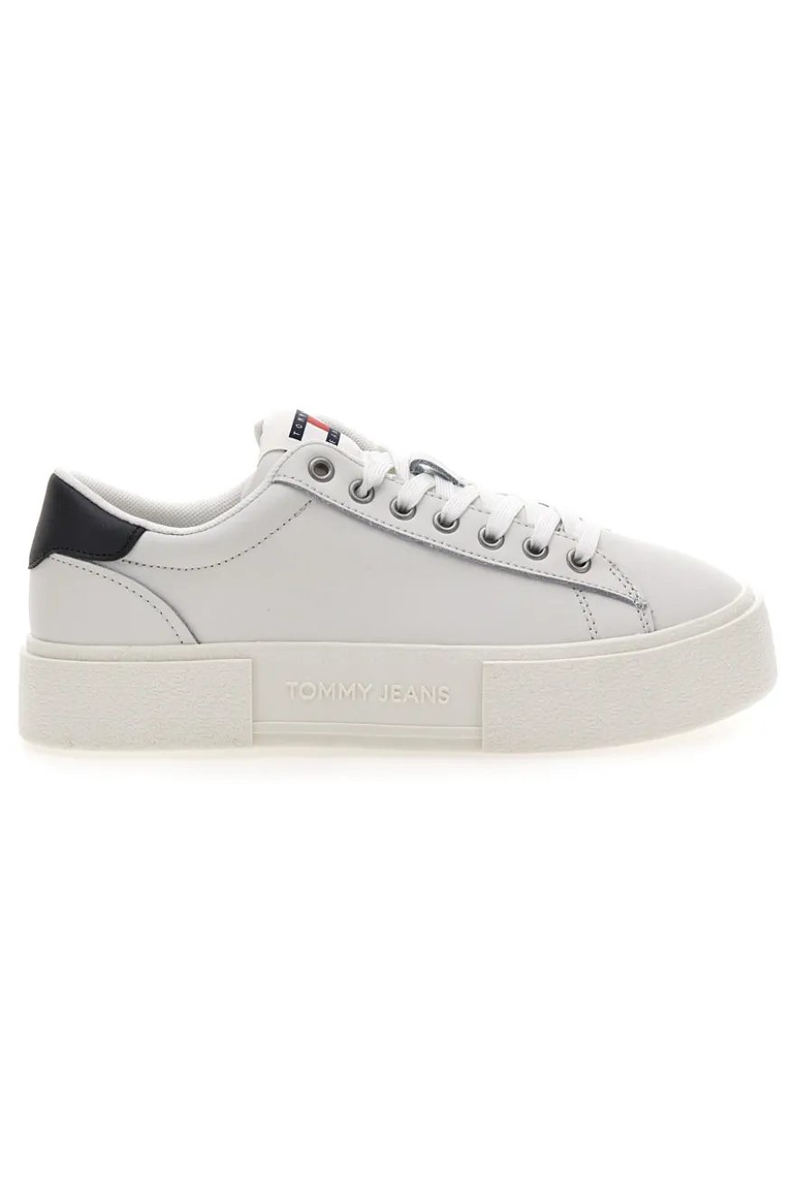 Sneakers Bianche Con Flatform TOMMY JEANS FOXING FLATFORM