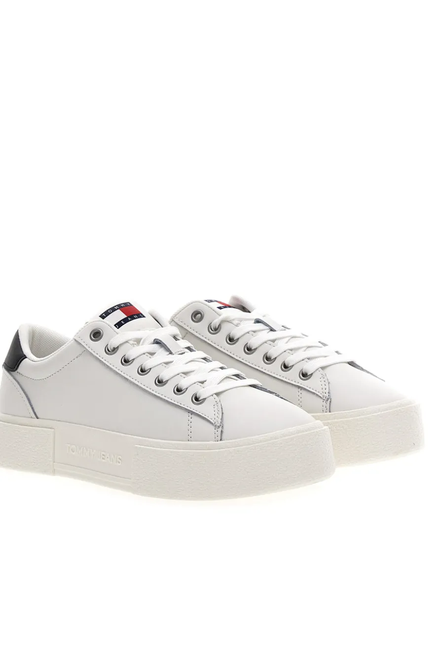 Sneakers Bianche Con Flatform TOMMY JEANS FOXING FLATFORM
