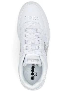 Sneakers Bianche con Fregio Argento Diadora Raptor Low Moon WN