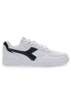 Sneakers Bianche con Fregio a Contrasto Diadora Raptor Low Moon WN