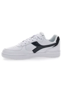 Sneakers Bianche con Fregio a Contrasto Diadora Raptor Low Moon WN