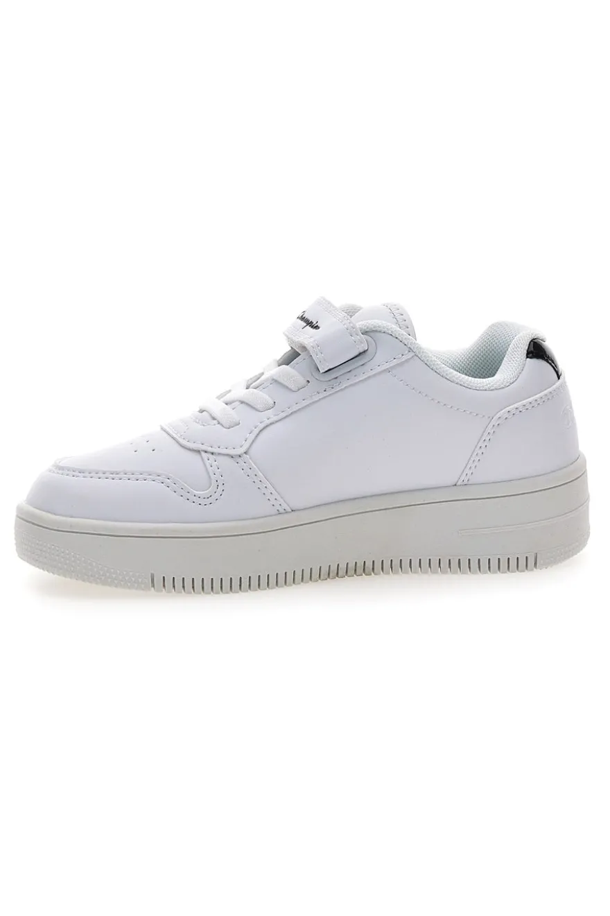 Sneakers bianche con glitter e suola platform Champion RD18 Platform Glitter G PS
