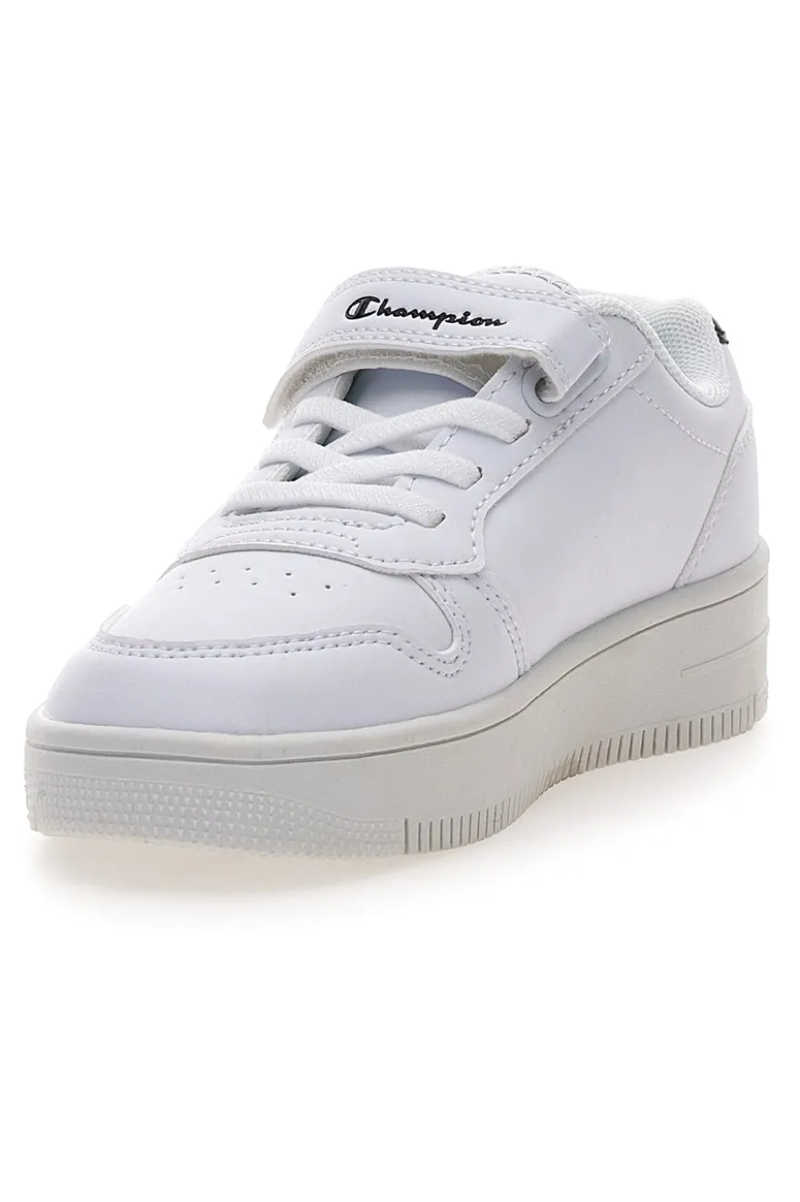 Sneakers bianche con glitter e suola platform Champion RD18 Platform Glitter G PS