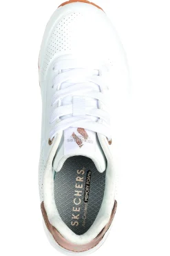 Sneakers bianche con inserti metallici Skechers UNO Gen1 SHIMMER AWAY ESS STREET GIRLS