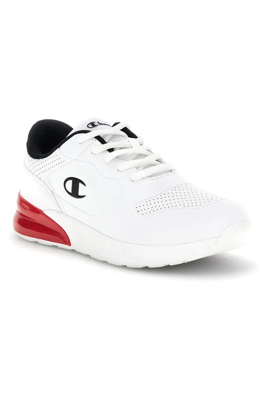 Sneakers bianche con inserti rossi e lacci Champion Champ.ion U GS