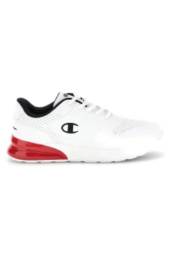Sneakers bianche con inserti rossi e lacci Champion Champ.ion U GS