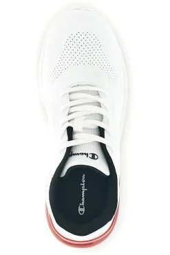 Sneakers bianche con inserti rossi e lacci Champion Champ.ion U GS