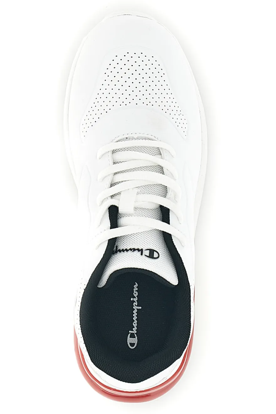 Sneakers bianche con inserti rossi e lacci Champion Champ.ion U GS