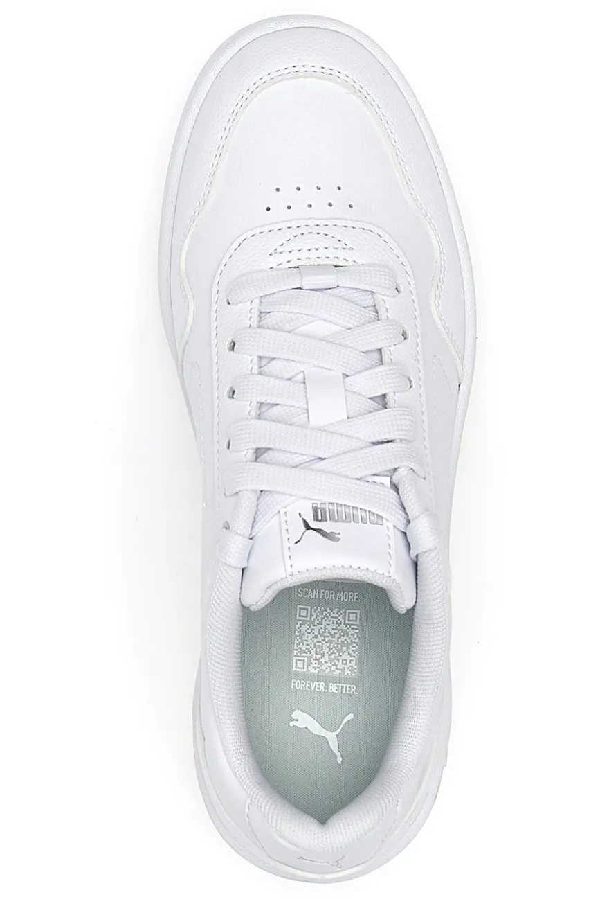 Sneakers Bianche con Lacci Puma Court Classy
