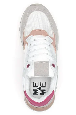 Sneakers Bianche con Lacci da Donna Me & Me 815