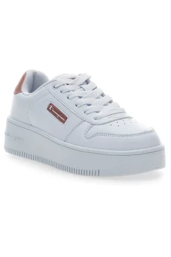 Sneakers Bianche con Lacci Champion Rebound Platform Glitz