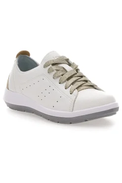 Sneakers Bianche con Lacci Platino INBLU 51 WG