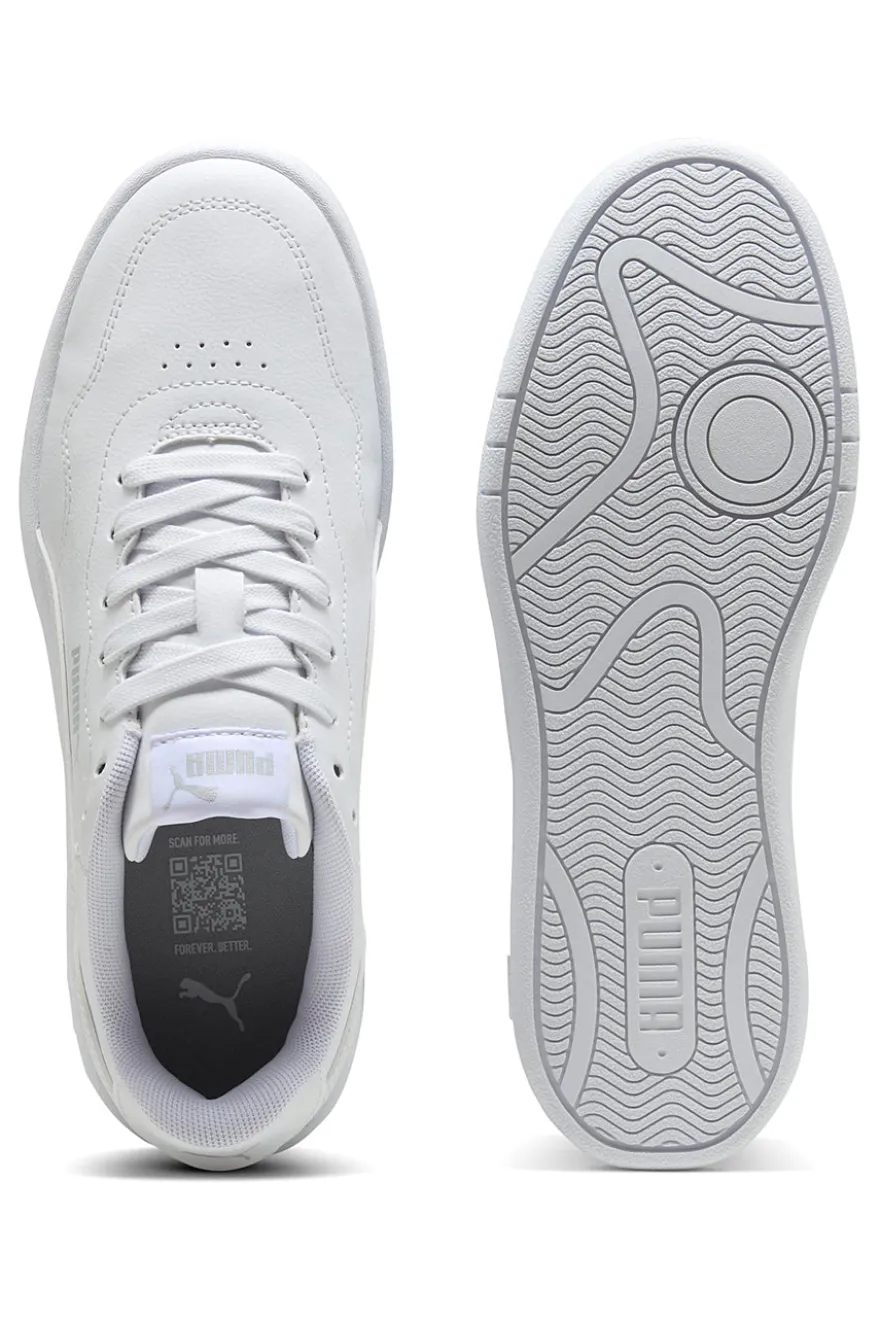 Sneakers Bianche Con Lacci Puma Court Lally