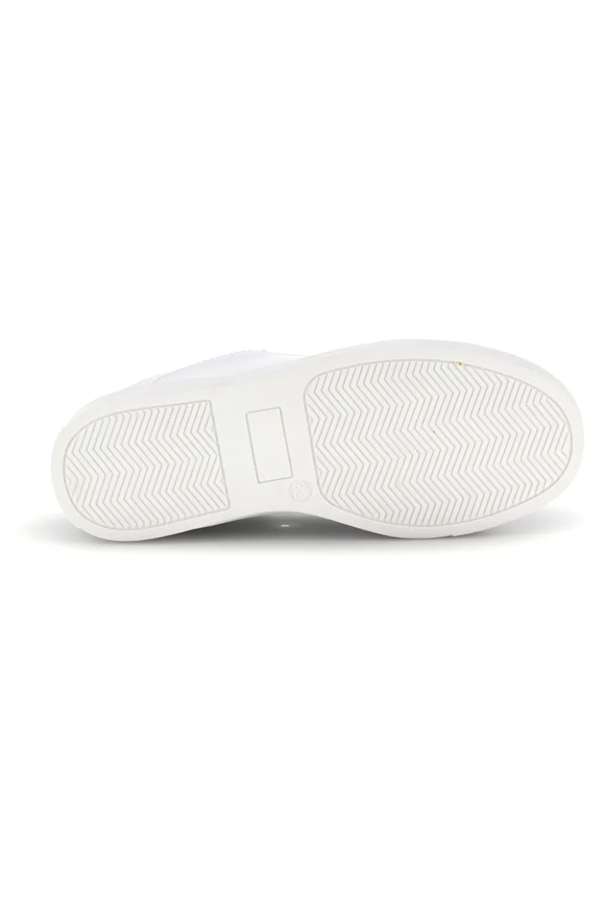 Sneakers bianche con lacci e cerniera Laura Biagiotti L9875C9759