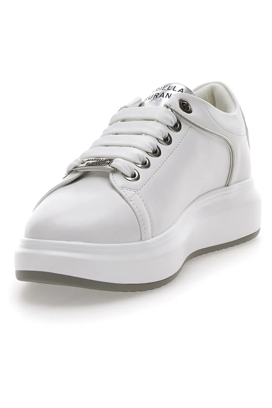 Sneakers Bianche con Lacci Mariella Burani 50280
