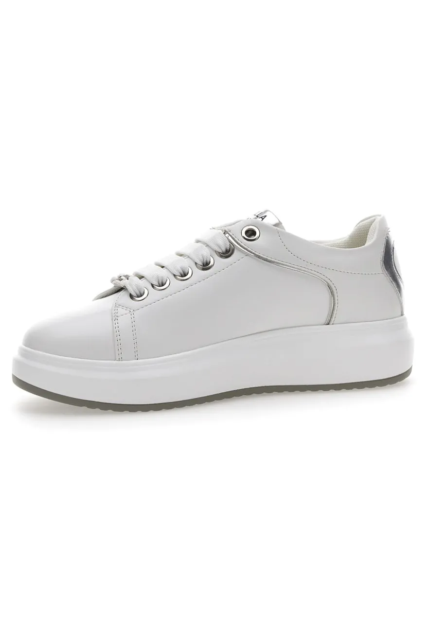 Sneakers Bianche con Lacci Mariella Burani 50280