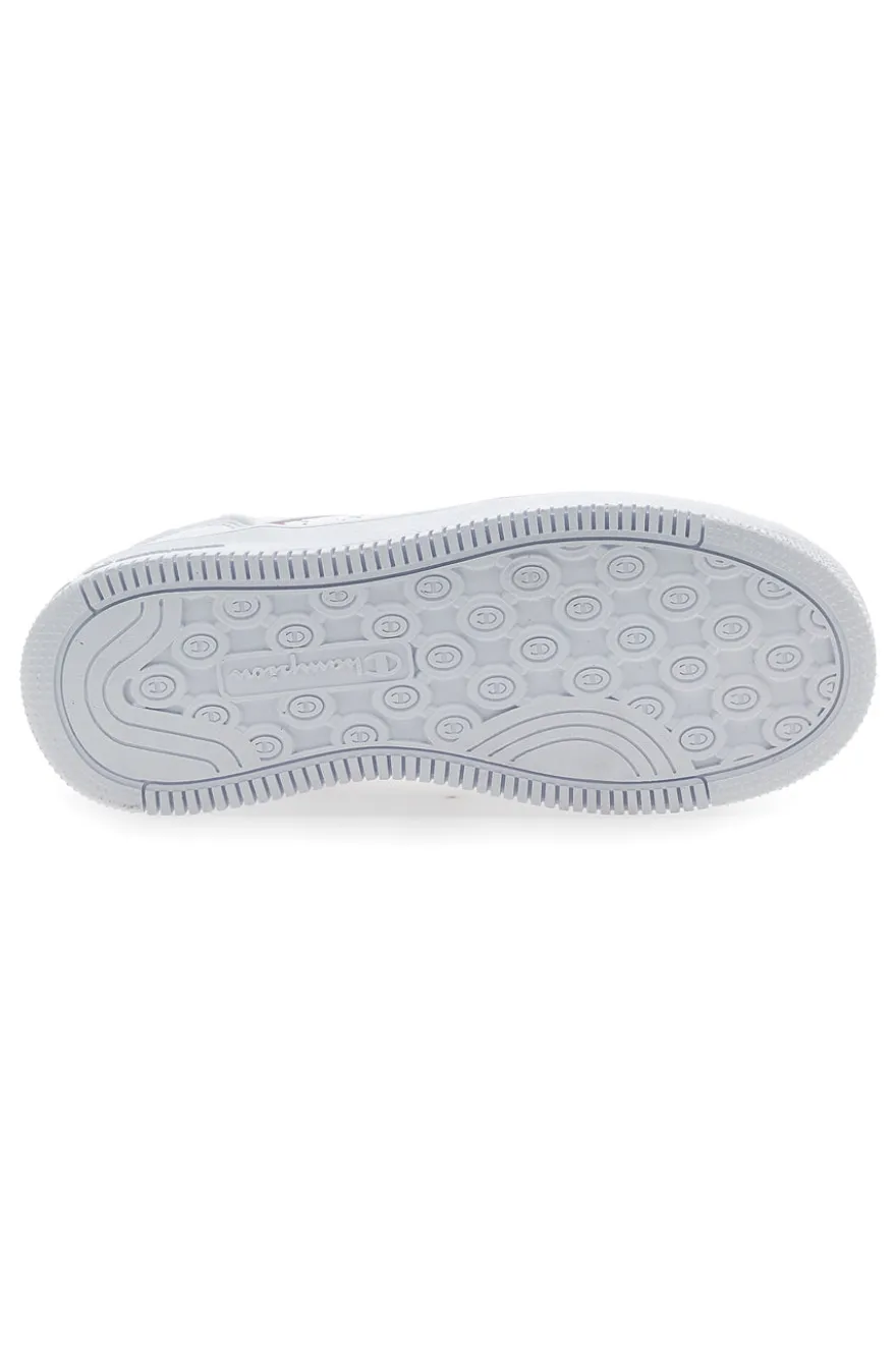 Sneakers Bianche con Lacci Champion Rebound Platform Abstract Low