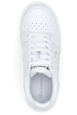 Sneakers Bianche con Lacci Champion Rebound Platform Abstract Low