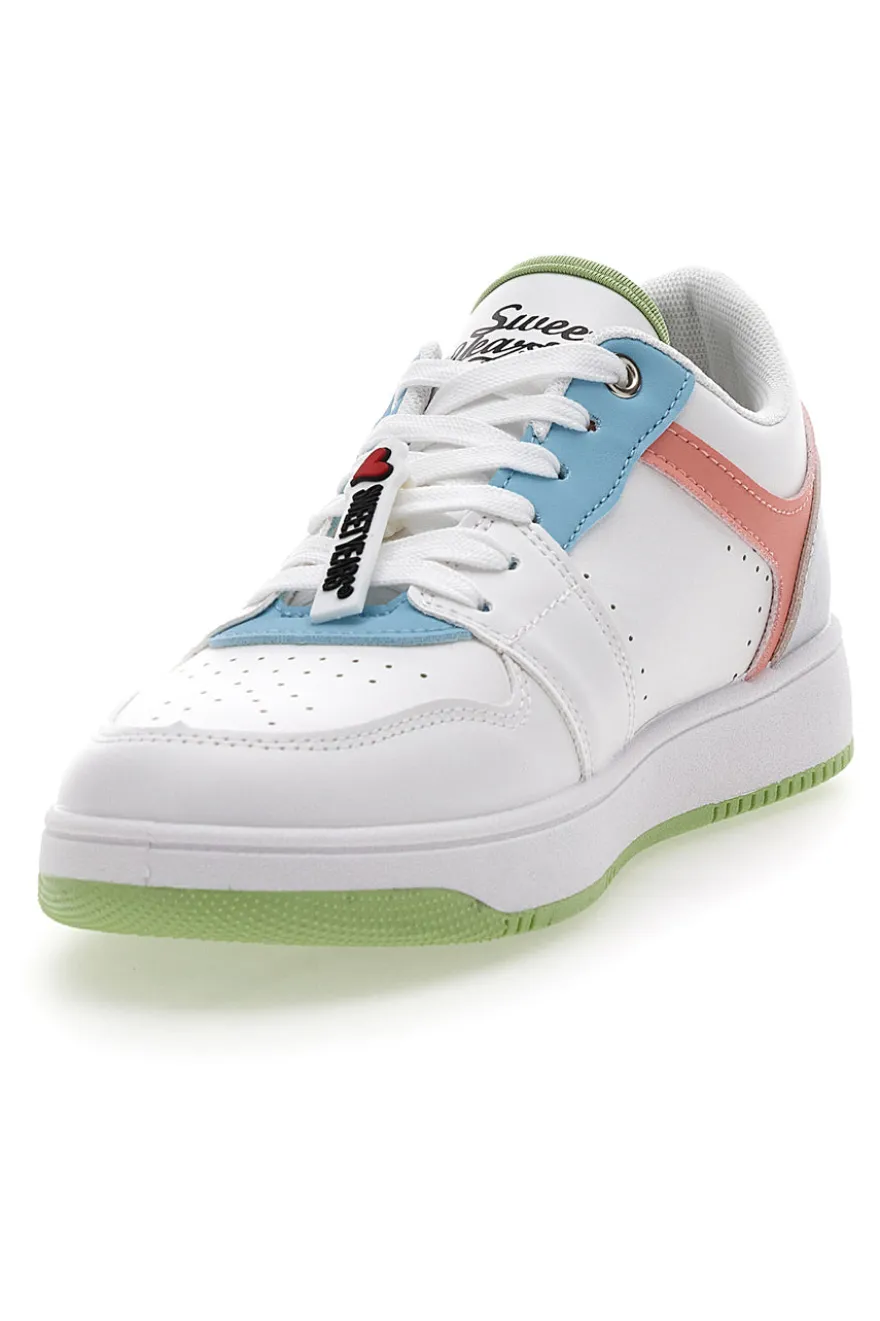 Sneakers Bianche con Lacci Sweet Years 8580