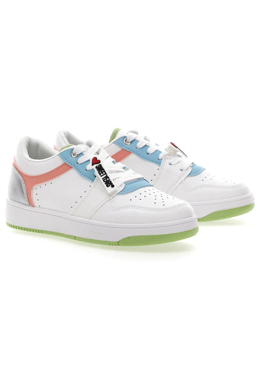 Sneakers Bianche con Lacci Sweet Years 8580