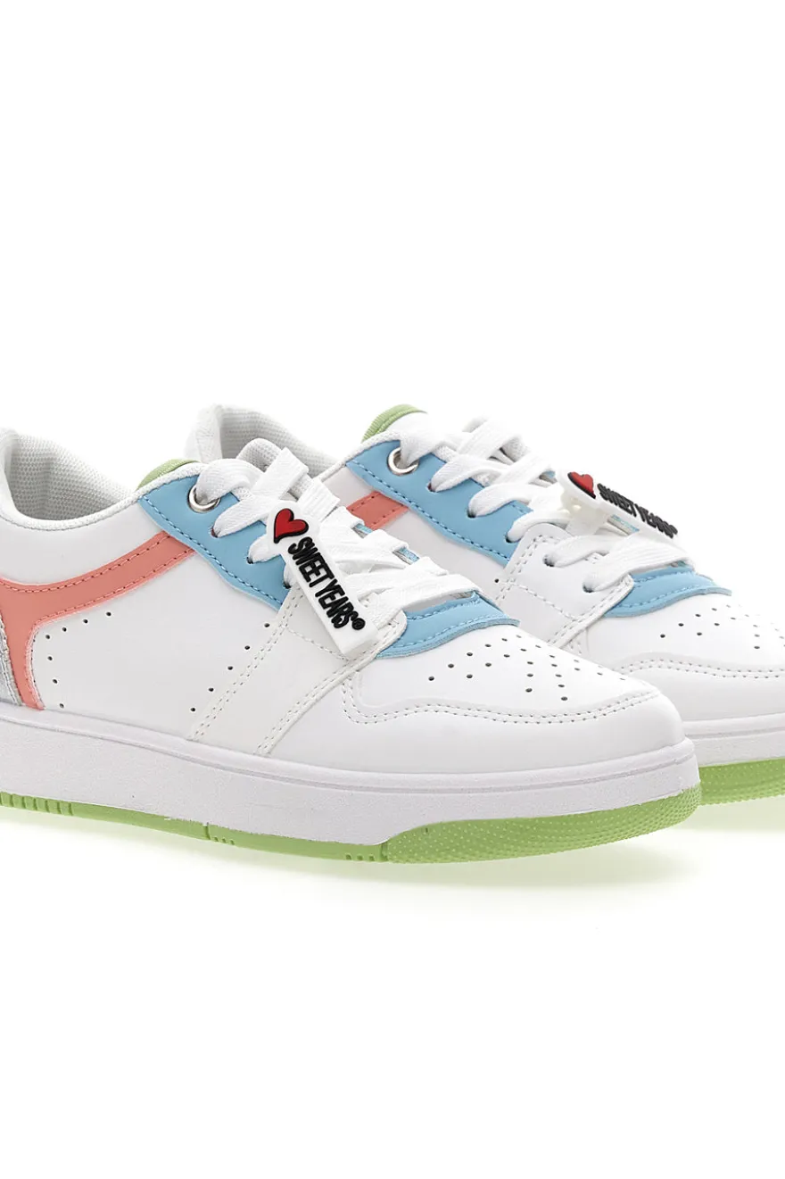 Sneakers Bianche con Lacci Sweet Years 8580